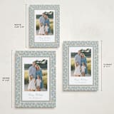 "Floral block print" - Holiday Cards in Blue Jay by Creo Study - Formats Available