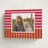 "Festive Stripes" - Holiday Cards in Nutmeg by Shari Margolin - Folded Card