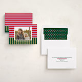 "Festive Stripes" - Holiday Cards in Candy Cane by Shari Margolin - Assembled