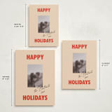 "The Jolly Type" - Holiday Cards in Candy Apple by Claire - Formats Available
