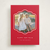 "preppy curved frame" - Holiday Cards in Peppermint by Rebecca Durflinger - Front