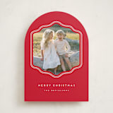 "preppy curved frame" - Holiday Cards in Peppermint by Rebecca Durflinger - Front