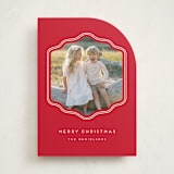 "preppy curved frame" - Holiday Cards in Peppermint by Rebecca Durflinger - Front