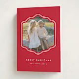 "preppy curved frame" - Holiday Cards in Peppermint by Rebecca Durflinger - Folded Card