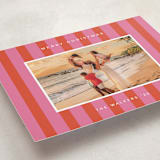 "Cabana" - Holiday Cards in Strawberry by Morgan Kendall - Detail
