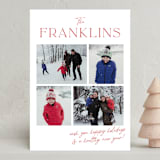 "Hand Written Family Collage" - Holiday Cards in Rudolf by Jackie Crawford - Front