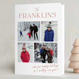 "Hand Written Family Collage" - Holiday Cards in Rudolf by Jackie Crawford - Folded Card