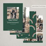 "Rainbow Cheer" - Holiday Cards in Forest by Bethan - Back of Card Options