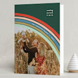 "Rainbow Cheer" - Holiday Cards in Forest by Bethan - Folded Card
