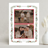 "Peace & Love" - Holiday Cards in Crimson by Susan Moyal - Front