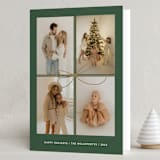"All Wrapped Up" - Holiday Cards in Wreath by Laura Bercovich - Folded Card