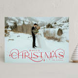 "Delicate Christmas" - Holiday Cards in Merlot by Makewells - Front
