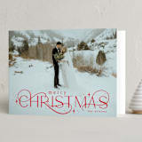 "Delicate Christmas" - Holiday Cards in Merlot by Makewells - Folded Card