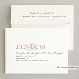 "Delicate Christmas" - Holiday Cards in Merlot by Makewells - FREE Recipient Addressing