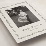 "Wavy Vintage" - Holiday Cards in Eggnog by Brianne Larsen - Detail