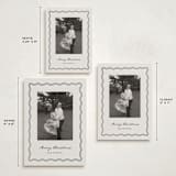 "Wavy Vintage" - Holiday Cards in Eggnog by Brianne Larsen - Formats Available