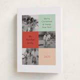 "Tinsel & Joy" - Holiday Cards in Cranberry by Alicia Schultz - Folded Card