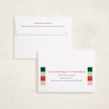 "Tinsel & Joy" - Holiday Cards in Cranberry by Alicia Schultz - FREE Recipient Addressing