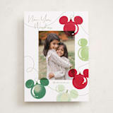"Disney Mickey Lights" - Holiday Cards in Moss by Baumbirdy - Front