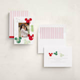 "Disney Mickey Lights" - Holiday Cards in Moss by Baumbirdy - Assembled