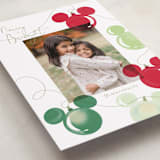 "Disney Mickey Lights" - Holiday Cards in Moss by Baumbirdy - Detail