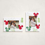 "Disney Mickey Lights" - Holiday Cards in Moss by Baumbirdy - Photo Orientation Options