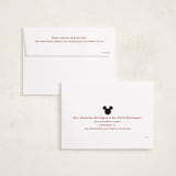 "Disney's Mickey Mouse Fun" - Holiday Cards in Cherry by Jessie Steury - FREE Recipient Addressing