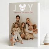 "Disney's Mickey Mouse Striped Joy" - Holiday Cards in Snow White by Alston Foster - Folded Card