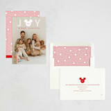 "Disney's Mickey Mouse Striped Joy" - Holiday Cards in Snow White by Alston Foster - Assembled