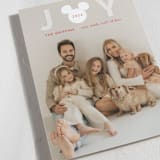 "Disney's Mickey Mouse Striped Joy" - Holiday Cards in Snow White by Alston Foster - Detail