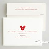 "Disney's Mickey Mouse Striped Joy" - Holiday Cards in Snow White by Alston Foster - FREE Recipient Addressing
