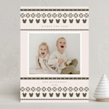"Disney's Fair Isle Mickey" - Holiday Cards in Pine by Hudson meet Rose - Front