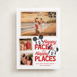 "Disney Mickey Mouse Happy Places" - Holiday Cards in Cherry by Jill Means - Front