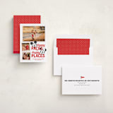 "Disney Mickey Mouse Happy Places" - Holiday Cards in Cherry by Jill Means - Assembled