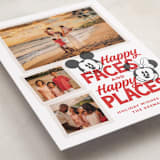 "Disney Mickey Mouse Happy Places" - Holiday Cards in Cherry by Jill Means - Detail