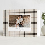"Window Pane" - Holiday Cards in Vanilla by Cindy Reynolds - Folded Card