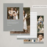 "Holiday Arch" - Holiday Cards in Linen by Angela Thompson - Back of Card Options