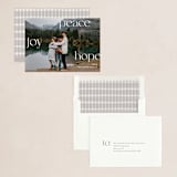 "Type Drop" - Holiday Cards in Snow by Amy Kross - Assembled