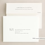 "Type Drop" - Holiday Cards in Snow by Amy Kross - FREE Recipient Addressing