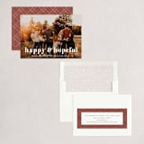 "Happy & Hopeful" - Holiday Cards in Snow by Melanie Severin - Assembled