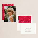 "holly jolly hand lettered" - Holiday Cards in Snow by Elsa Duncan - Assembled