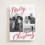 "Christmas Memories" - Holiday Cards in Candy Cane by Wildfield Paper Co - Front