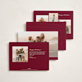 "Arched Simplicity" - Holiday Cards in Holly Berry by Oma N. Ramkhelawan - Back of Card Options