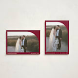 "Arched Simplicity" - Holiday Cards in Holly Berry by Oma N. Ramkhelawan - Photo Orientation Options