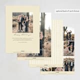 "Warm Flannel" - Holiday Cards in Retro Orange by Keen Peachy - Back of Card Options
