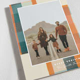 "Warm Flannel" - Holiday Cards in Retro Orange by Keen Peachy - Detail