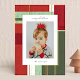 "abstract plaid" - Holiday Cards in Festive by Rebecca Durflinger - Front