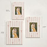 "Lines of Bows" - Holiday Cards in Cider by Ellen Schlegelmilch - Formats Available