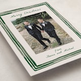 "Painted Frame Edge" - Holiday Cards in Forest by Alethea and Ruth - Detail