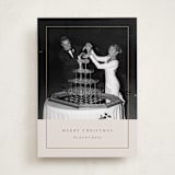 "Classic Border" - Holiday Cards in Almond by Brianne Larsen - Front